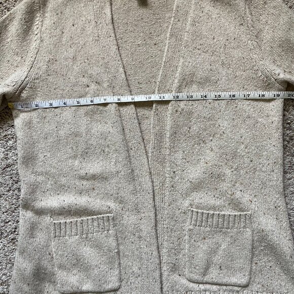 - L.L. Bean - Beige Long Open Cardigan - Picture 7 of 8